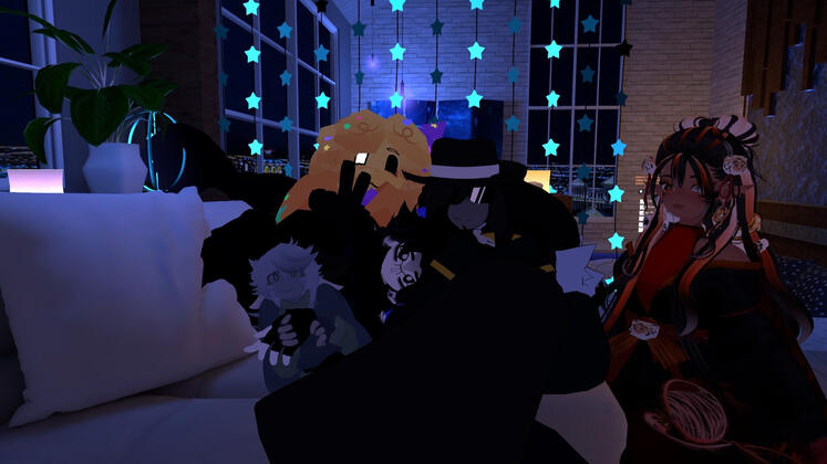 1x4 - Mono, Two Time - me, Poob - Gamer, Chance - Vince, Fox Girl - Demonic