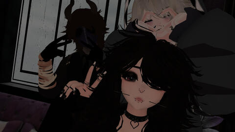 EJ -Vince , Blonde hair - Mono, Black hair - me
